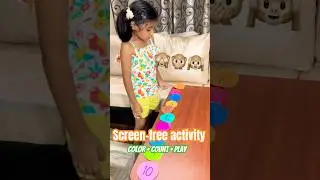 Creative Screen-Free Learning ✨ Number Activity for Kids | Fun Preschool Idea #shorts