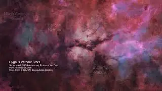 Cygnus revealed a ghostly ballet of glowing cosmic clouds #NASA #Astronomy