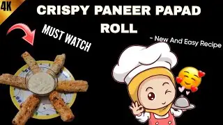 Crispy Paneer Papad Roll | No Maida | No Hassle Snack!