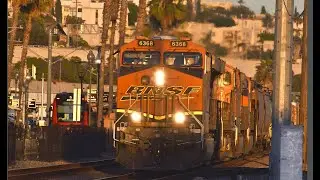 BNSF 6368 with K5HA Horn & More from the Surfline