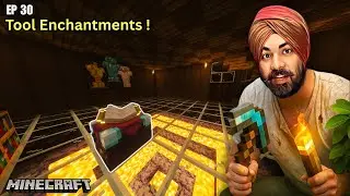 Minecraft Survival  EP 30 | Tools Enchantment 🔧 | Best OP Enchants for Tools #manjithub #minecraft