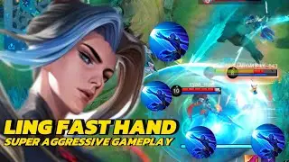 LING FAST HAND COLLECTOR SKIN GAMEPLAY 2024 | LING BEST BUILD & BUILD 2024 | LING MLBB