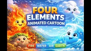 FOUR ELEMENTS ANIMATED CARTOON | FIRE WATER AIR EARTH