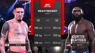 UFC 5: Tom Aspinall VS Curtis Blaydes - PS5 Gameplay