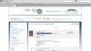 NGCSU Library: Finding a Book in the Library
