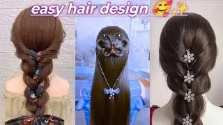 Easy hair design 🥰✨