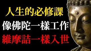 人生必修這一課：像佛陀一樣工作，像維摩詰一樣入世！解決了99%的人生困惑！#佛學智慧#修行#因果#禪修#佛學故事#人生哲學#出世入世#金剛經#維摩詰經#精神內耗#職場焦慮#情緒管理#認知覺醒#心靈成長