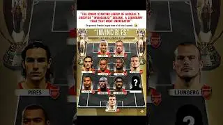 Arsenal&rsquo;s Invincibles Lineup #Arsenal #Invincibles #2004 #Lineup #Stats #Shorts #Football #Henry #PL