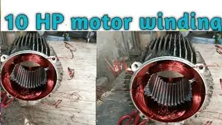10 HP 3 Phase Motor Rewinding 1440RPM | 36 slot | complete winding connection 10 HP 3 phase motor