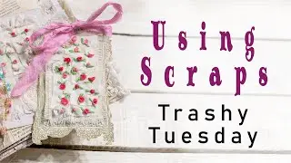 Using Fabric Scraps in Junk Journals #TrashyTuesday #JournalingCards