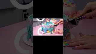 Princess Cake Cutting ✨💖 So Pretty and Satisfying! #shorts #princesscake #zenknife #goviral #asmr