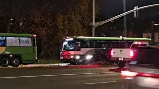 RARE!? SolTrans D4500CT charter busses at Solano Community Colledge