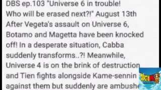 Dragon Ball Super Episode 102 103 104 Titles{Spoilers}