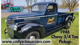 SOLD! 1946 Chevy 3600 3/4 Ton Light-Duty Pickup - Fully Restored - 216cid I-6 - 3spd - New Tires