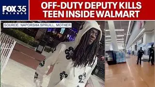 Teen killed by off-duty deputy during alleged Walmart shoplifting