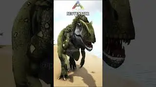 ARK ASCENDED VS ARK SURVIVAL EVOLVED MODDED DINOS 5 #shorts #ark #sigma