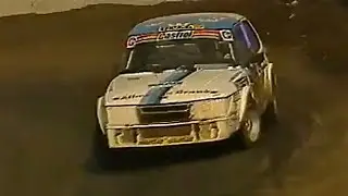 European Rallycross 1985 Sweden Division 1 finals Jouko Kallio Anders Norstedt Bj&oslash;rn Skogstad.