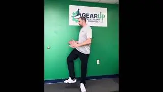 Single Leg Stance with Trunk Rotation #physicaltherapy #legexercise #corestability