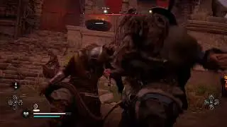 Assassin's Creed Valhalla Huntsman Armor And Housecarl's Axe Combat 