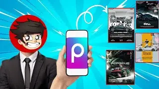 PicsArt Se Banaye CRAZY Car Posters! 😱 | McLaren, Porsche, Nissan 🚗🔥