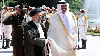 شاهد: أمير قطر يلتقي الرئيس الإيراني في مستهل زيارته لطهران