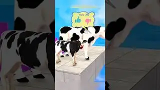 Amazing Cow&Lion baby 😱😳#cow #lion #cartoon #cartoon2024