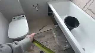 Bathroom floor prep