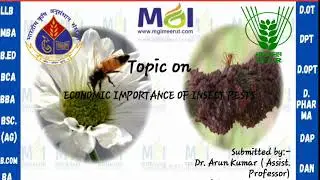#Principles of Integrated Pest and Disease Management #Ecological Importance of Insect Pests #BSC.AG