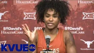Texas football coach Steve Sarkisian gives women's basketball team a pep talk | KVUE
