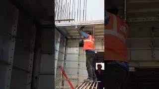 Mivan shuttering carpenter work #civil #construction #steel #share #concert #viral