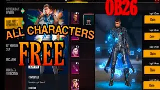FREE ALL CHARACTERS || New event😊 जल्दी लूट लो.OB26 UPDATE. #rezingson