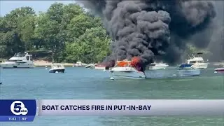 1 injured after boat explodes, another catches fire in Put-in-Bay