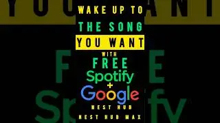 Google: Wake-Up to the Song YOU Want Free Spotify #googlehome #shorts