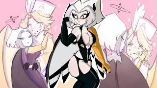 LUTE x ABEL always kiss in secret from others (HAZBIN HOTEL) COMIC FANDUB / LUTE x ABEL.