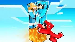 Stuck On ONE LAVA BLOCK With CRAZY FAN GIRL!