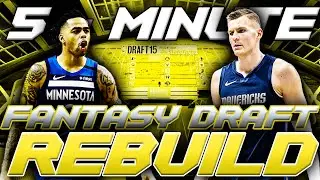 ULTIMATE 5 MINUTE FANTASY DRAFT REBUILD | NBA 2K20