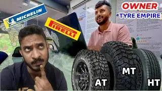 BEST SUV TYRES : HT vs AT vs MT?? (Finally Met @DVINKANNADA )🎉