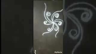 Flower rangoli for festival|5*3 dots|Tamil Creative kolam #shorts