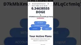 Free dogecoin mining (get 100+ dogecoin) - New earning site 2020 # shorts