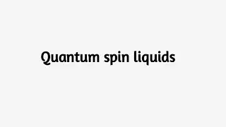Quantum Spin Liquids