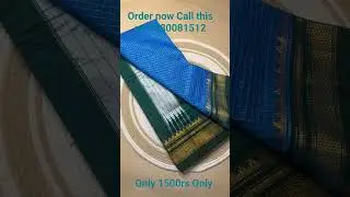Maserised cotton Border - chikki paras Saree ilkal Jeri checks saare catlon pallu Blouse -contrast