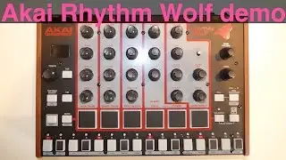 Akai Rhythm Wolf raw sound demo