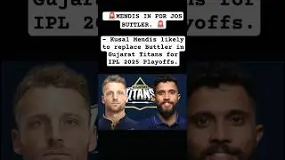 BREAKING NEWS JOS BUTTLER OUT MENDIS IN 🔥🥶#ipl2025