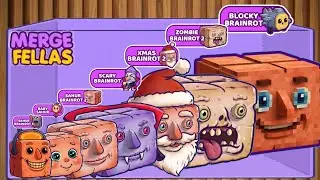 Merge Fellas Mix 7 Tititi Sahura Crazy Brainrot Merges! Xmas, Zombie, Scary & Blocky Brainrot!💥🔥