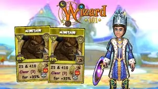 Wizard101 Max Ice PvP: Spamming MINOTAUR On The ICE?!