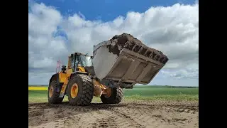udgravning til nye kalk arealer ved Kongerslev kalk  med Volvo L220H
