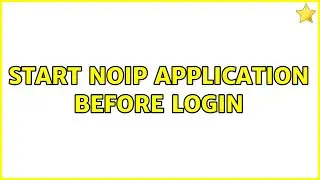 Ubuntu: Start noip application before login
