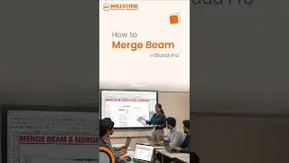 How to merge beams seamlessly in STAAD.Pro?
