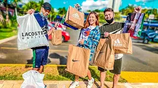 FUI NA OUTLET DA NIKE, LACOSTE, ADIDAS COM OS AMIGOS 🛒✅