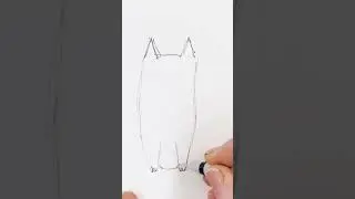 Как нарисовать (а затем раскрасить) милого кота за считанные минуты | Короткий фрагмент из полног...
